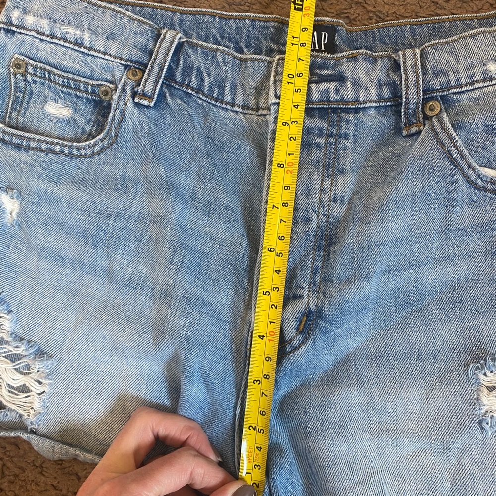 2 FOR $20 Gap Denim Cut-Off Cheeky Short High Rise Button Fly 100% Cotton 29 8 - Picture 9 of 10
